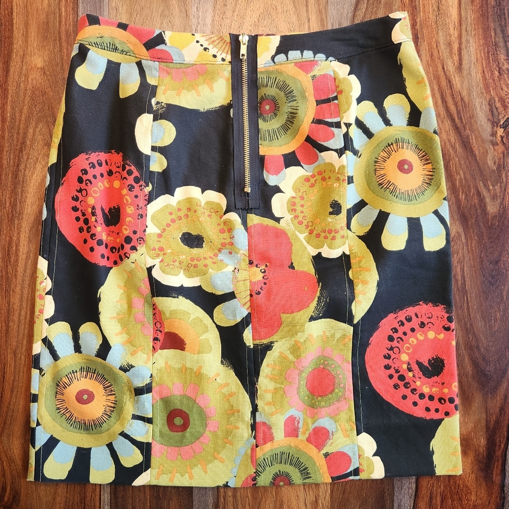 Handmade by me Floral Flower Skirt Size 6 Midi Mini Above Knee Pencil - Picture 7 of 7